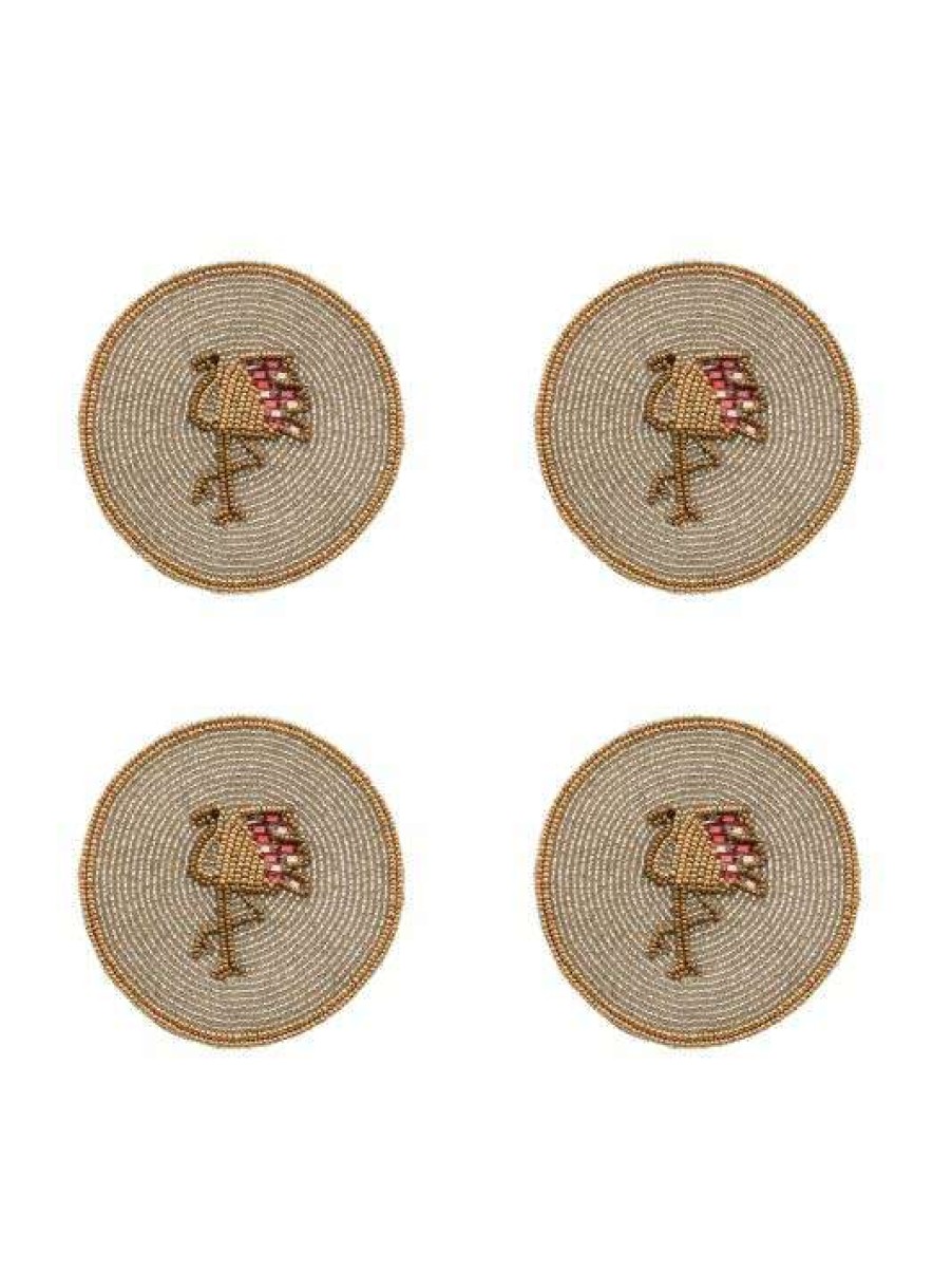 Dining & Entertaining * | Joanna Buchanan Flamingo 4-Piece Coaster Set