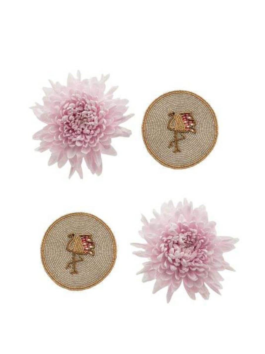 Dining & Entertaining * | Joanna Buchanan Flamingo 4-Piece Coaster Set