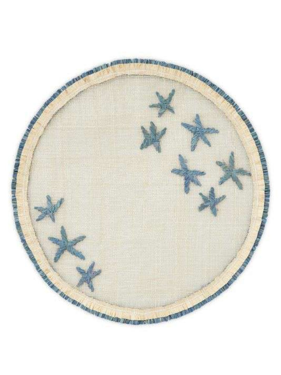 Dining & Entertaining * | Joanna Buchanan Star 4-Piece Straw Placemat Set