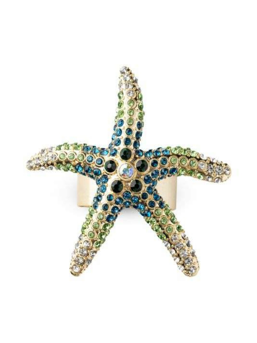 Dining & Entertaining * | Joanna Buchanan Sparkling Starfish Napkin Rings