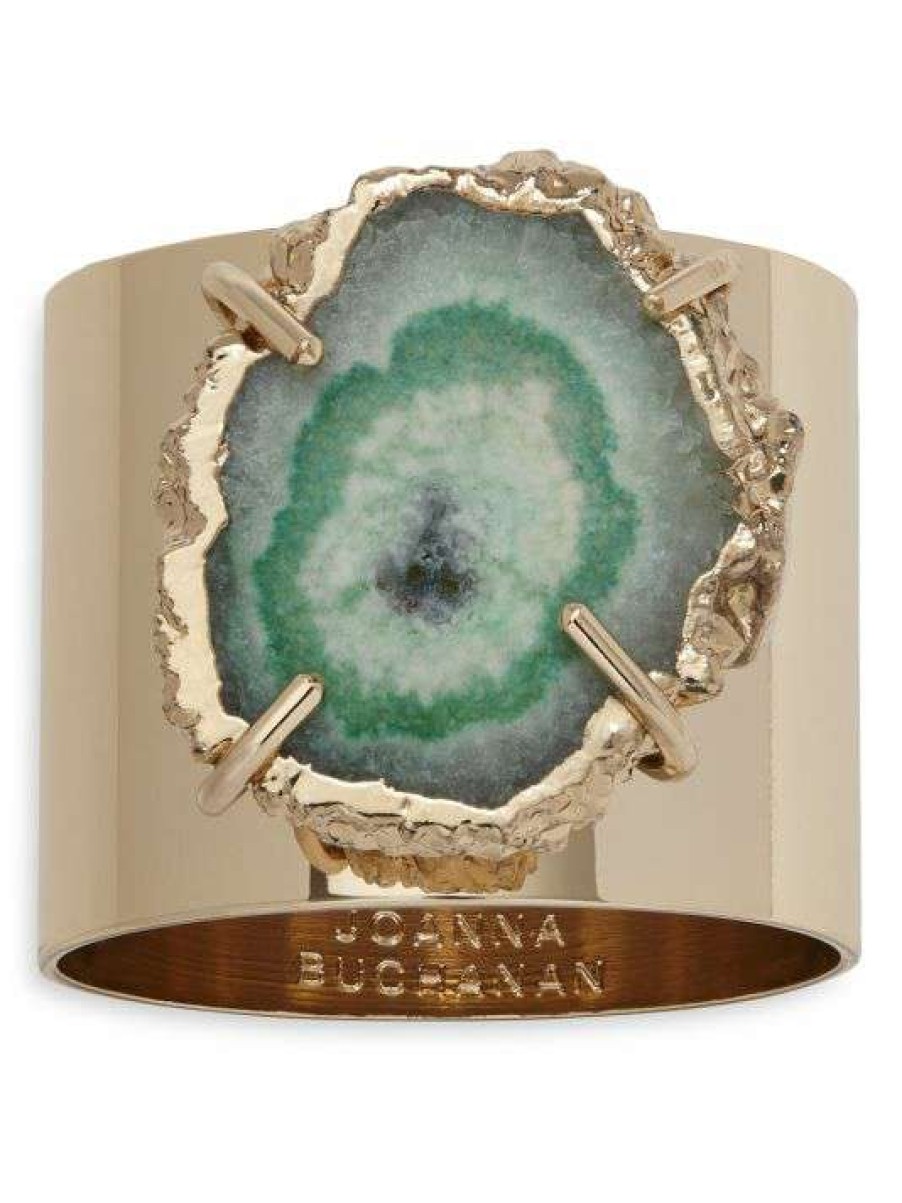 Dining & Entertaining * | Joanna Buchanan Crystal Agate Napkin Rings 2-Piece Set