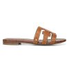 Shoes * | Sam Edelman Bay Flat Leather Sandals