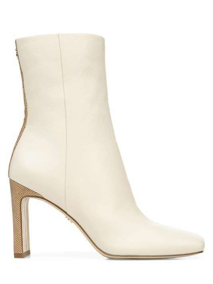 Shoes * | Sam Edelman Anika Square-Toe Leather Booties