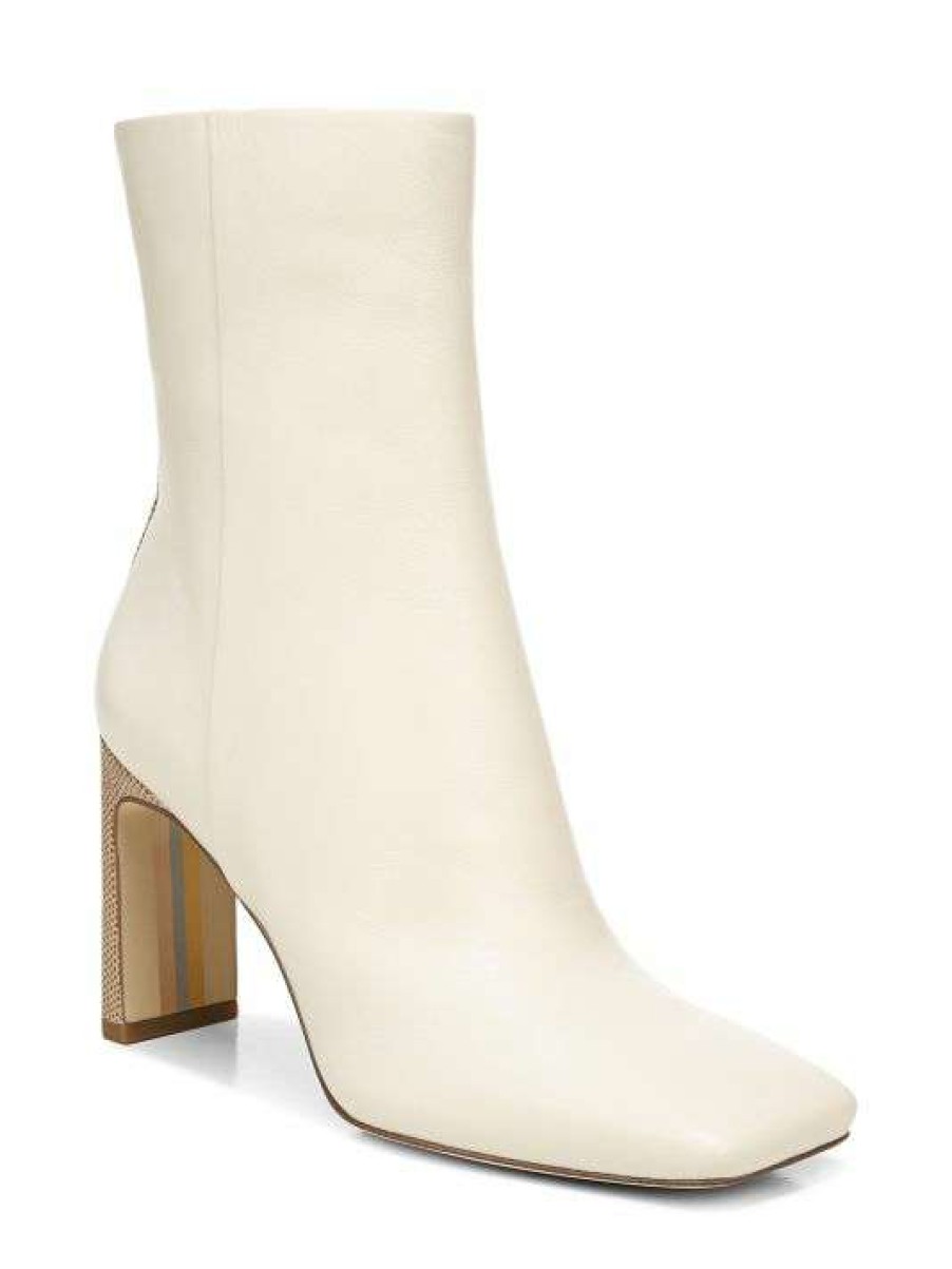 Shoes * | Sam Edelman Anika Square-Toe Leather Booties