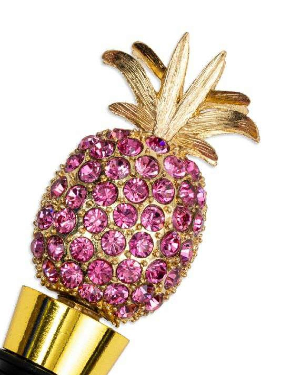 Dining & Entertaining * | Joanna Buchanan Pink Pineapple Wine Stopper