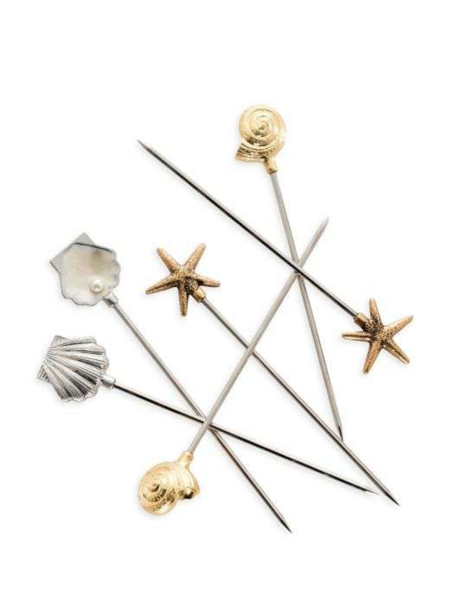 Dining & Entertaining * | Joanna Buchanan Shell Cocktail Picks 6-Piece Set