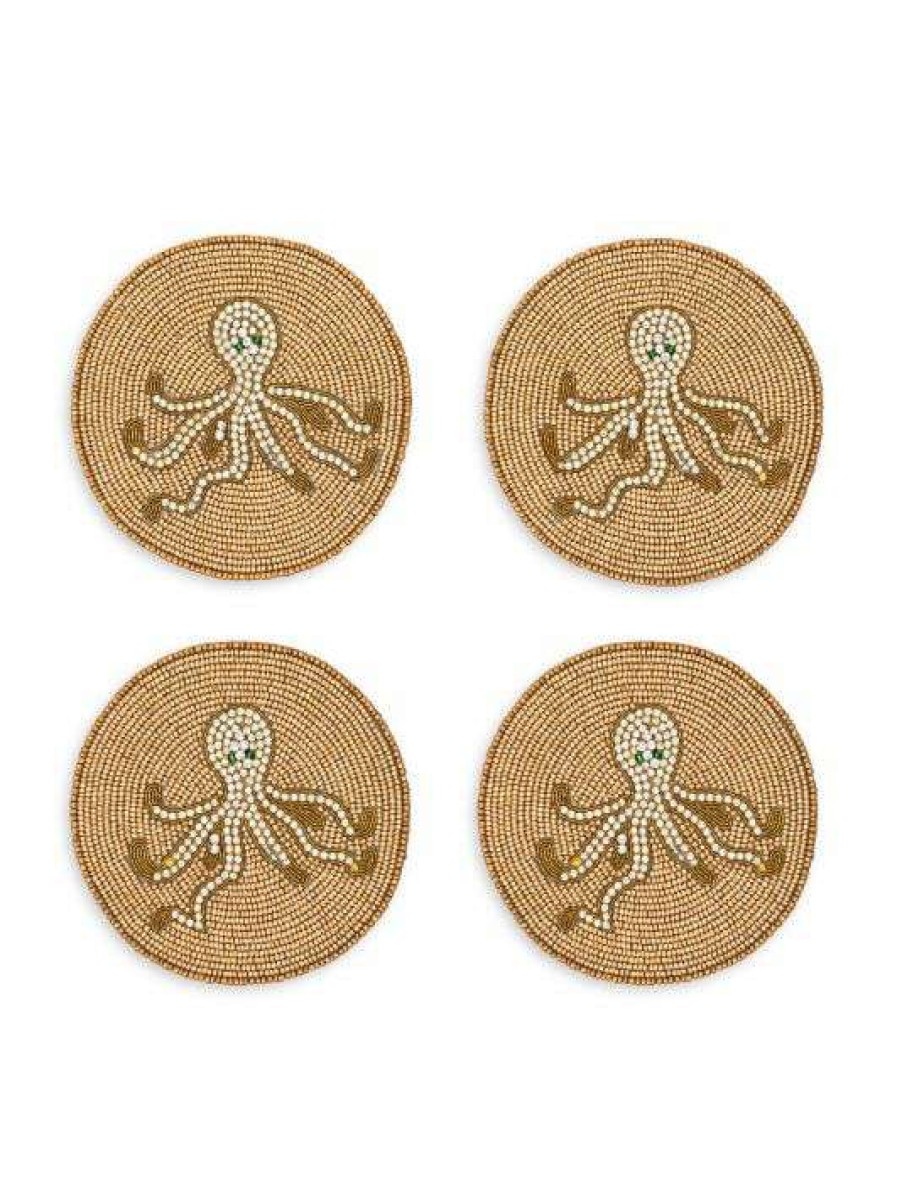 Dining & Entertaining * | Joanna Buchanan Octopus Coaster 4-Piece Set