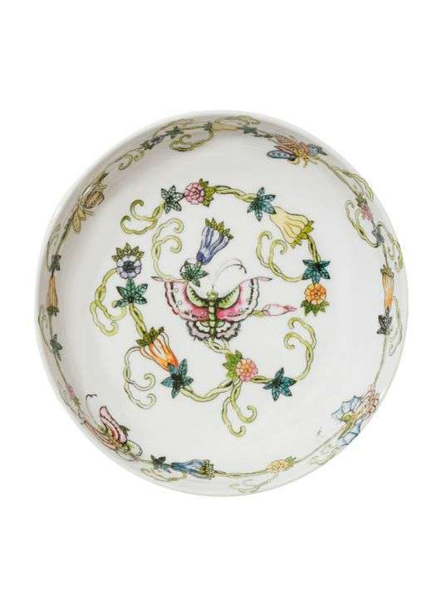 Dining & Entertaining * | Joanna Buchanan Butterfly & Bees Shallow Bowls, Set Of 4