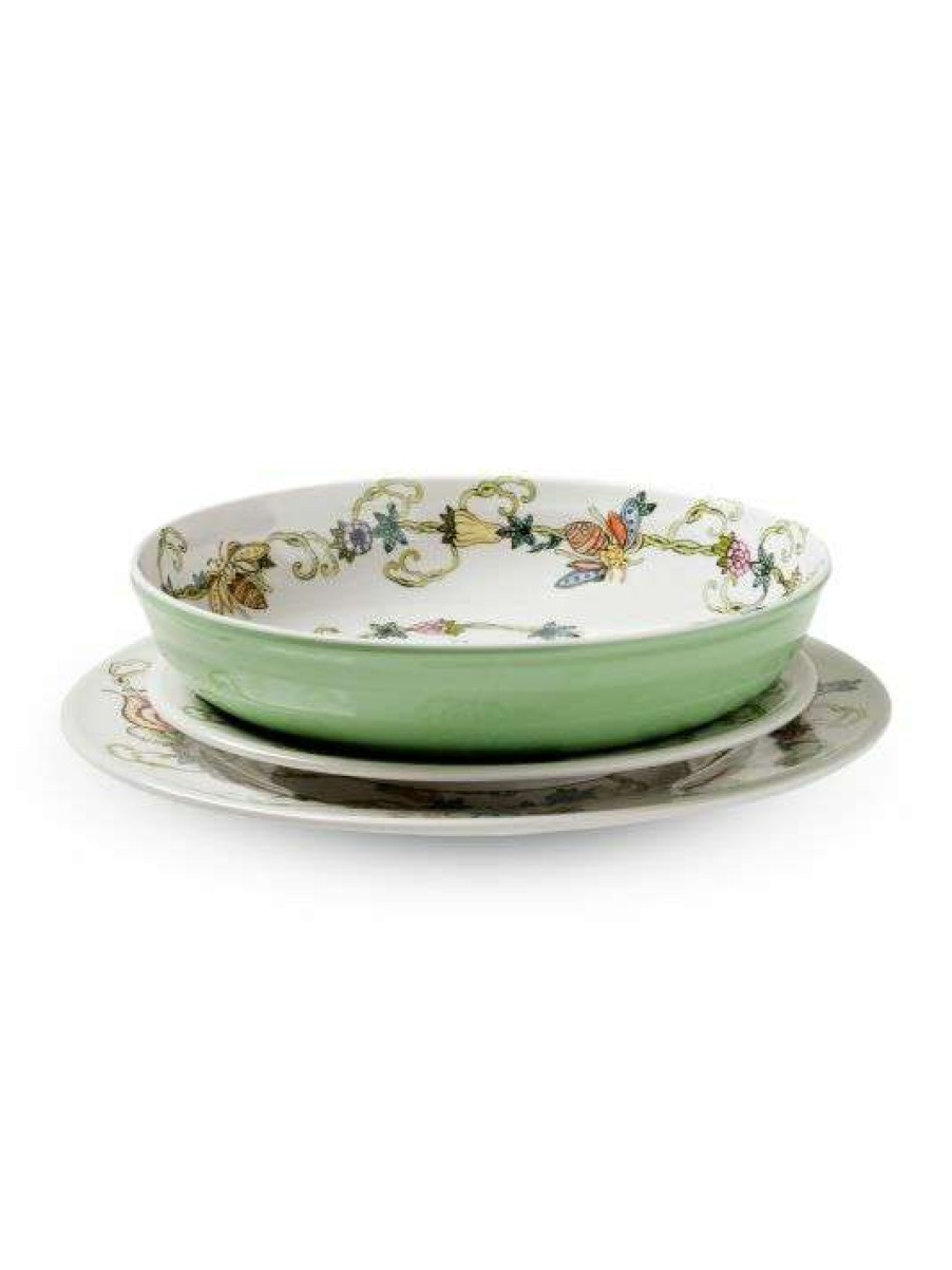 Dining & Entertaining * | Joanna Buchanan Butterfly & Bees Shallow Bowls, Set Of 4