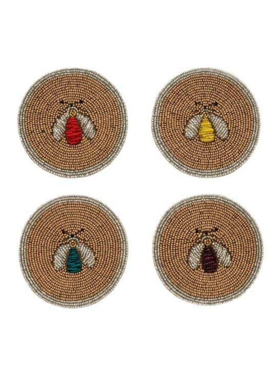 Dining & Entertaining * | Joanna Buchanan Sparkle Bee Coasters 4-Piece Set