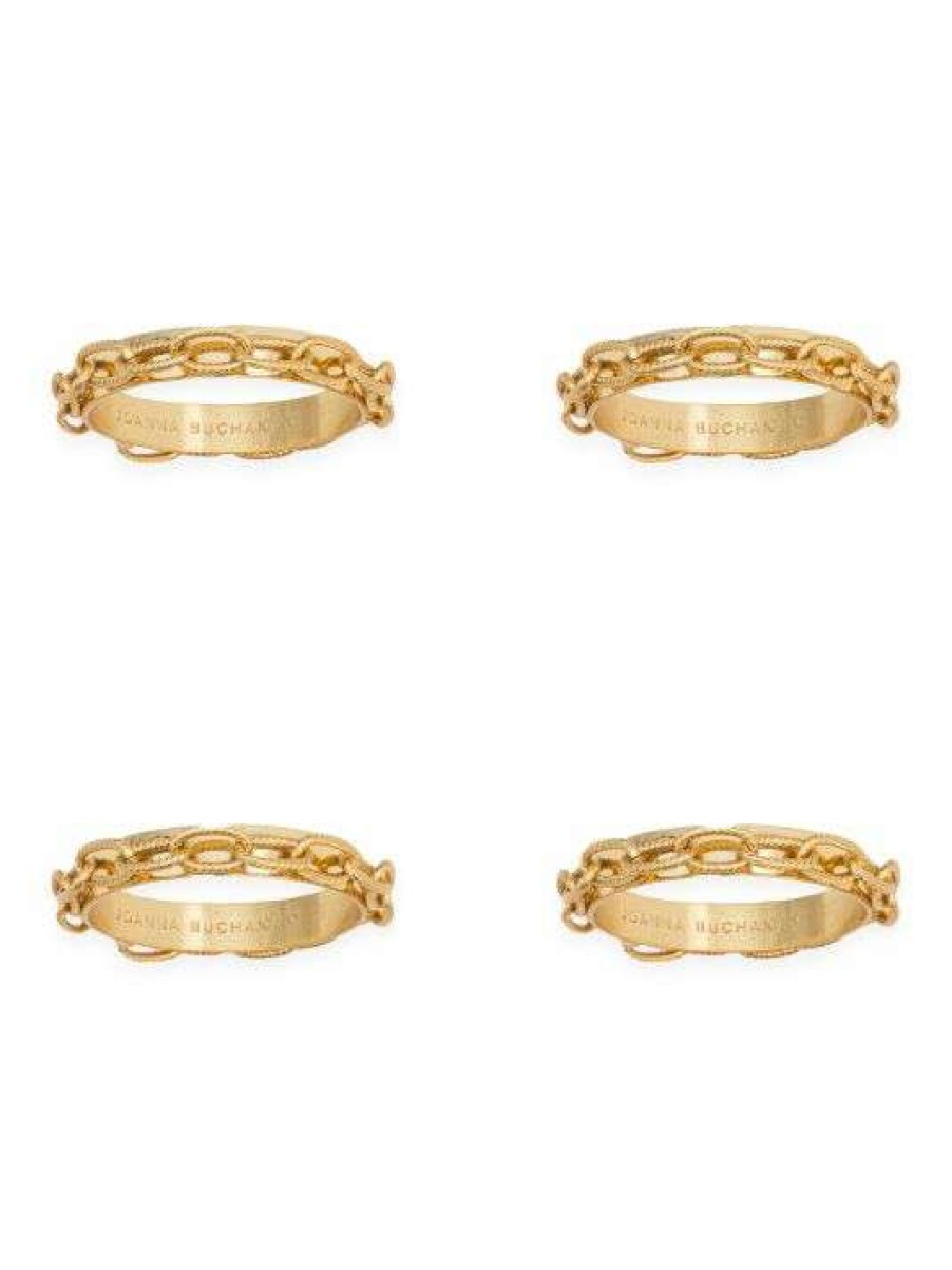 Dining & Entertaining * | Joanna Buchanan Chain 4-Piece Napkin Ring Set