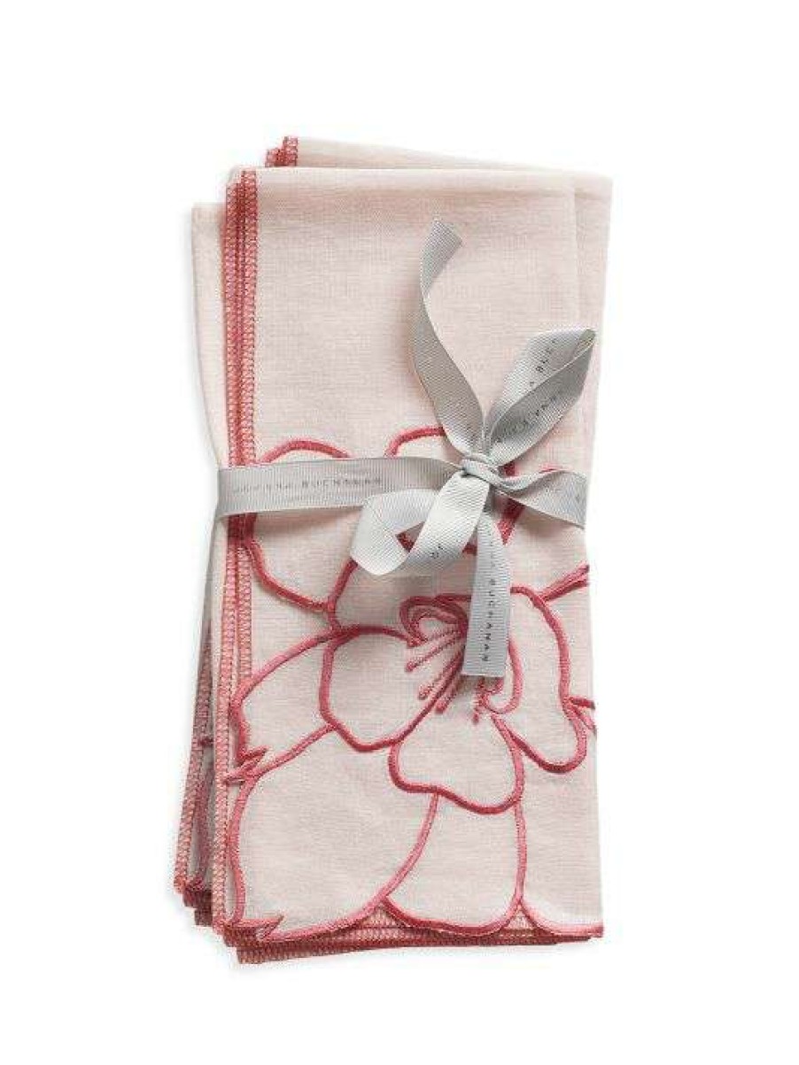 Dining & Entertaining * | Joanna Buchanan Peony Dinner Napkins 2-Piece Set