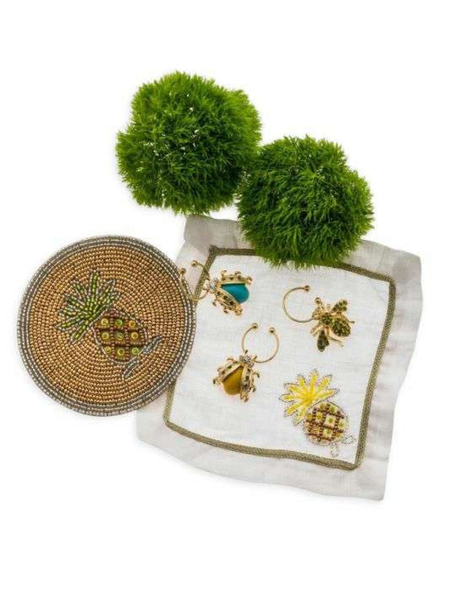 Dining & Entertaining * | Joanna Buchanan Bedazzled Bee Wine Charms 6-Piece Set