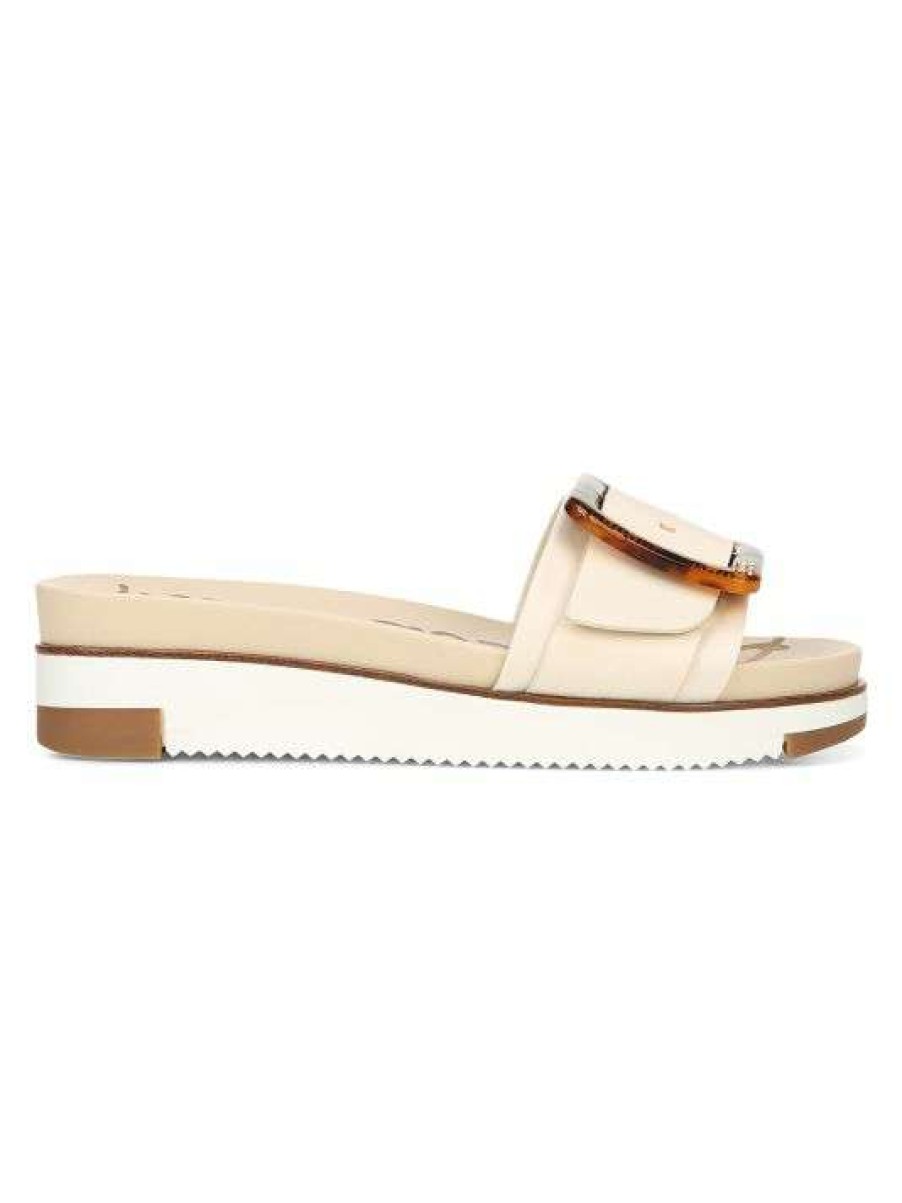 Shoes * | Sam Edelman Ariane Leather Slides