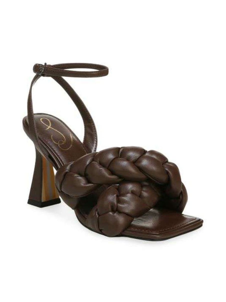 Shoes * | Sam Edelman Courtney Leather Braided-Strap Sandals