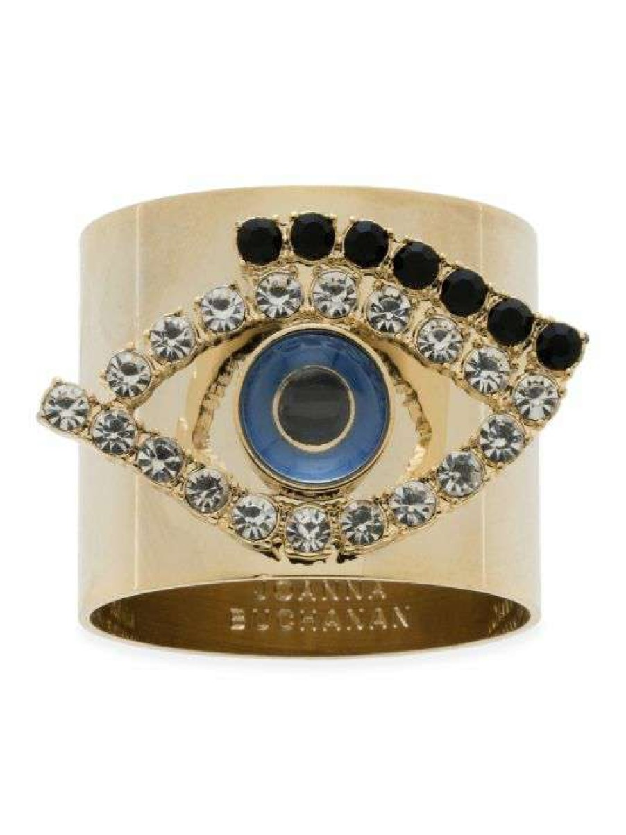 Dining & Entertaining * | Joanna Buchanan Evil Eye Napkin Rings 2-Piece Set