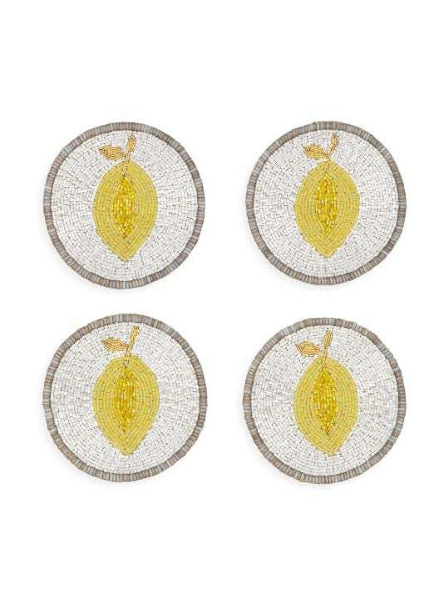 Dining & Entertaining * | Joanna Buchanan Lemon 4-Piece Coaster Set