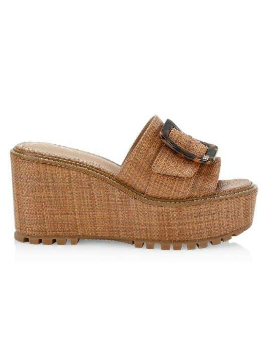 Shoes * | Sam Edelman Livi Woven Wedge Sandals