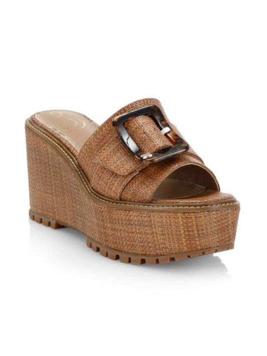 Shoes * | Sam Edelman Livi Woven Wedge Sandals