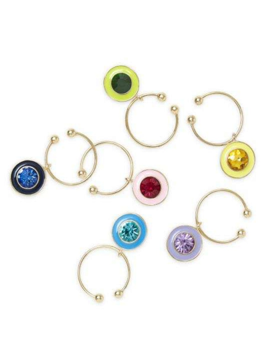 Dining & Entertaining * | Joanna Buchanan Enamel Gem Wine Charms 6-Piece Set