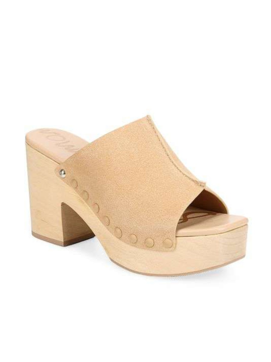 Shoes * | Sam Edelman Josselyn Leather Platform Clog Mules