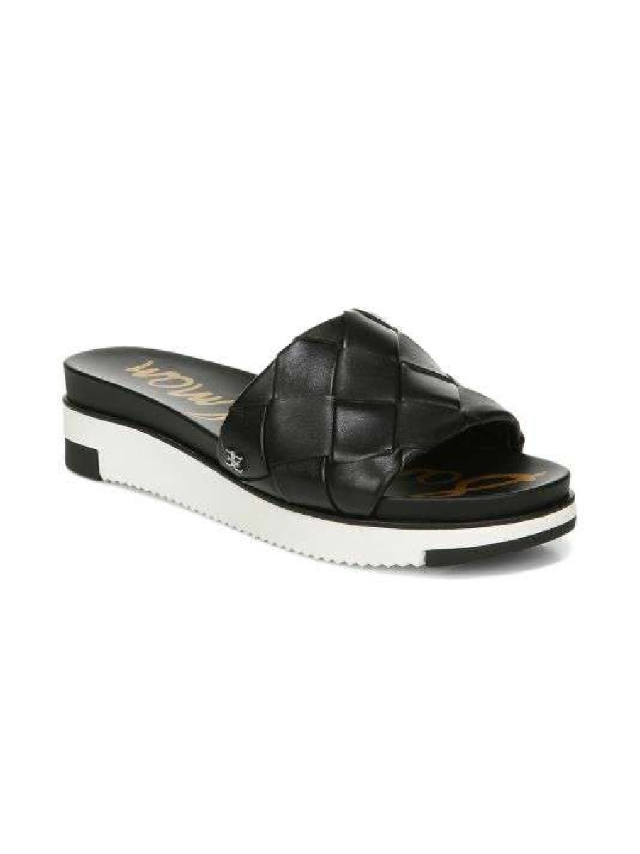 Shoes * | Sam Edelman Adaley Leather Slides