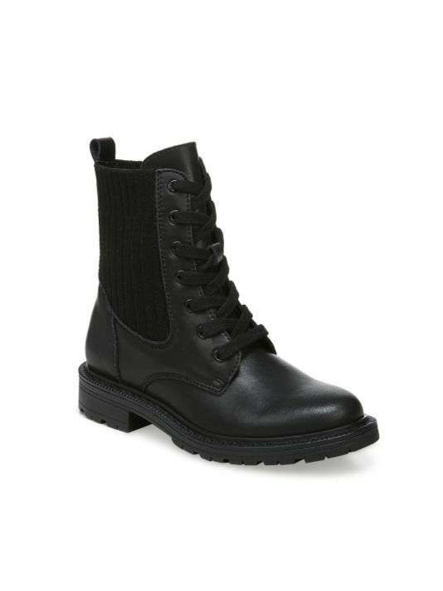 Shoes * | Sam Edelman Little Girl'S & Girl'S Lydell Mini Leather Combat Boots For Kids