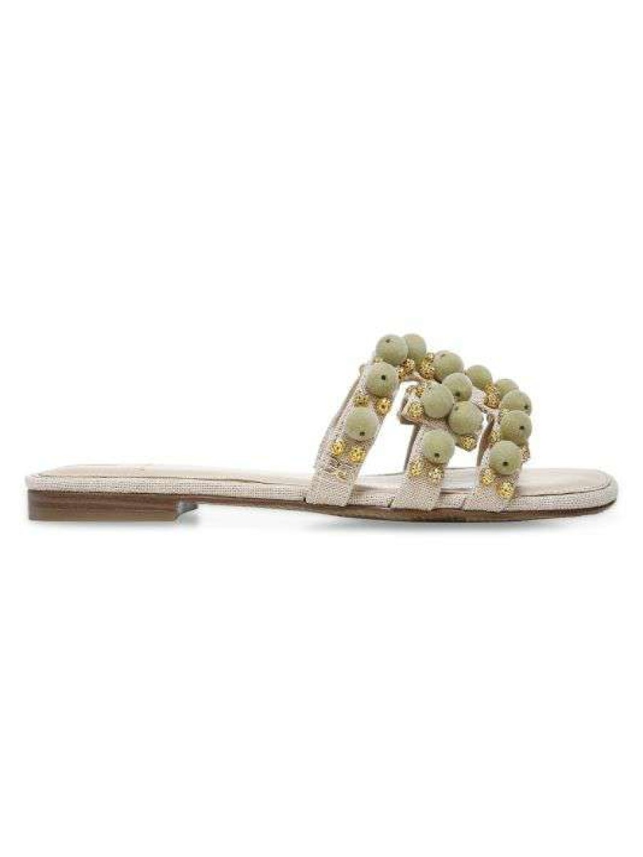 Shoes * | Sam Edelman Bay 19 Beaded Textile Slides