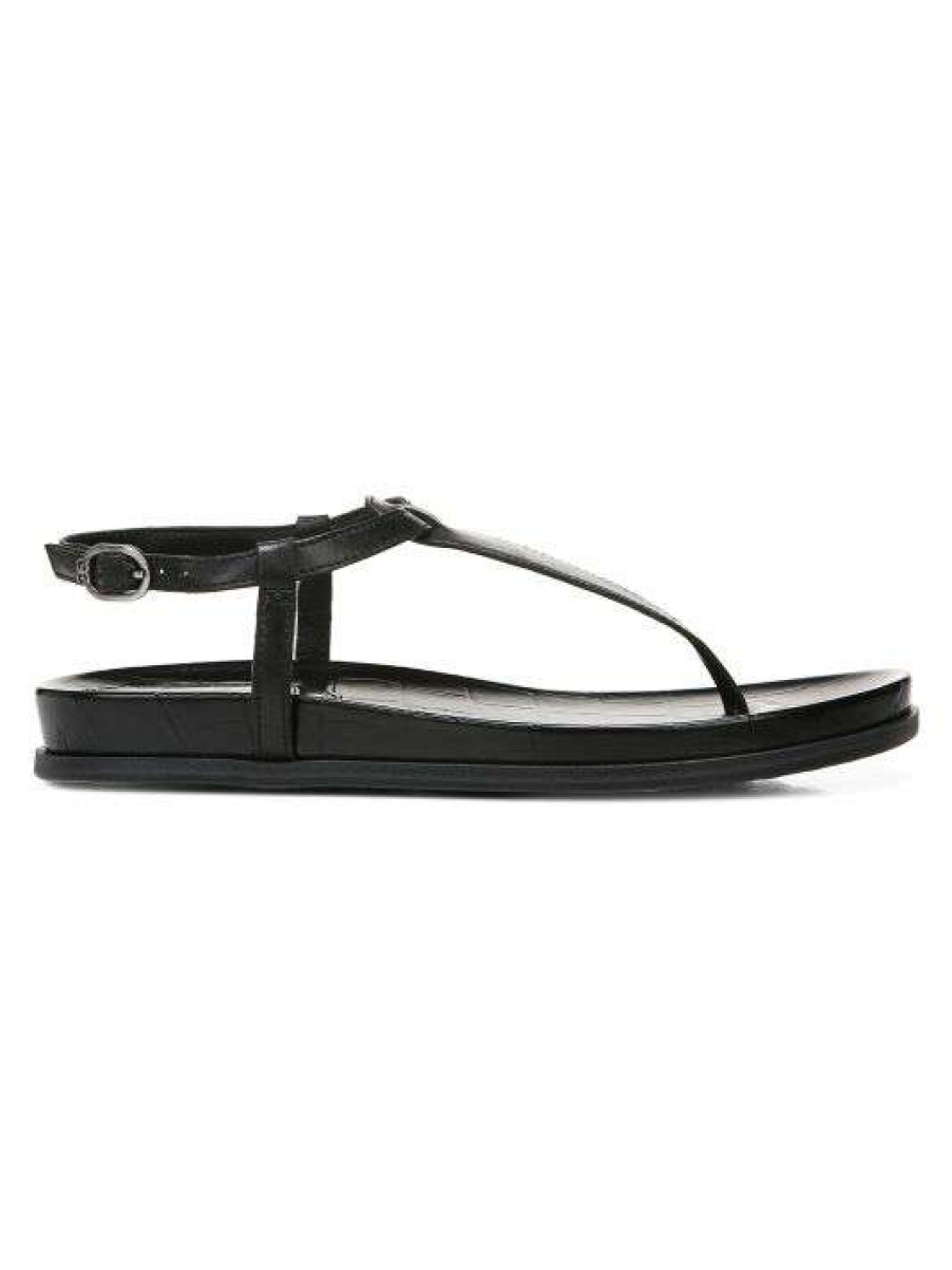 Shoes * | Sam Edelman Naomi Leather Thong Sandals