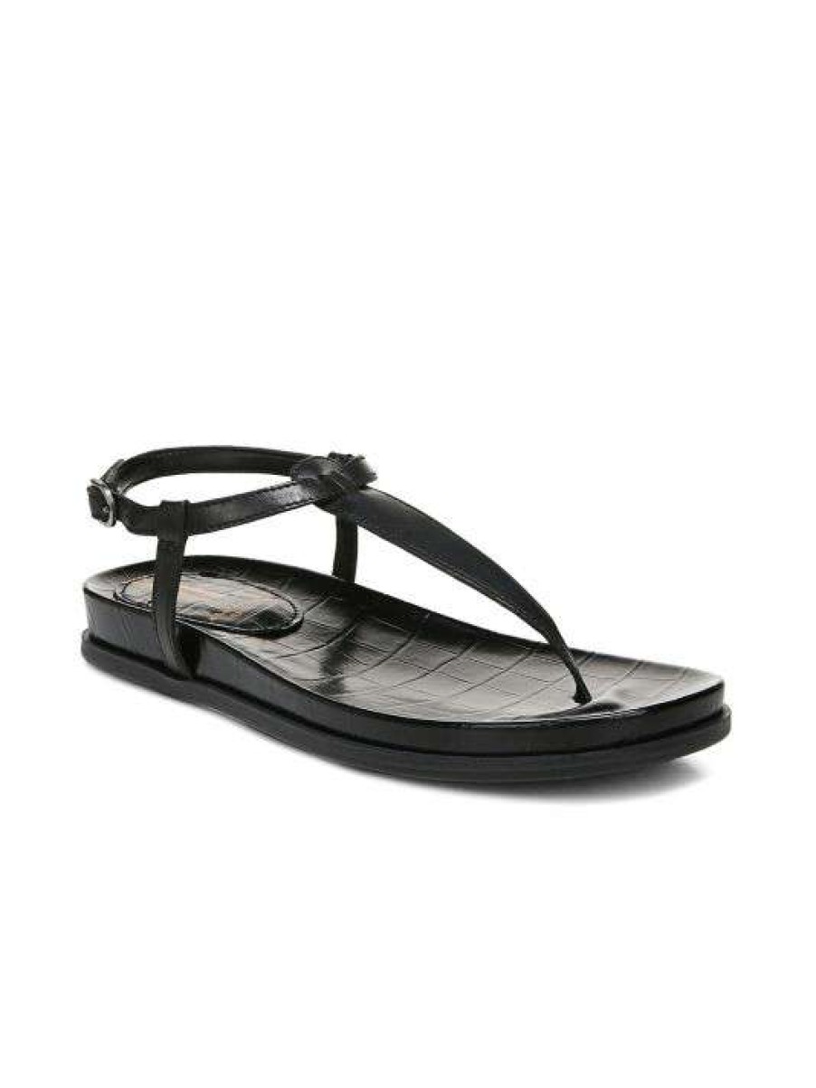 Shoes * | Sam Edelman Naomi Leather Thong Sandals