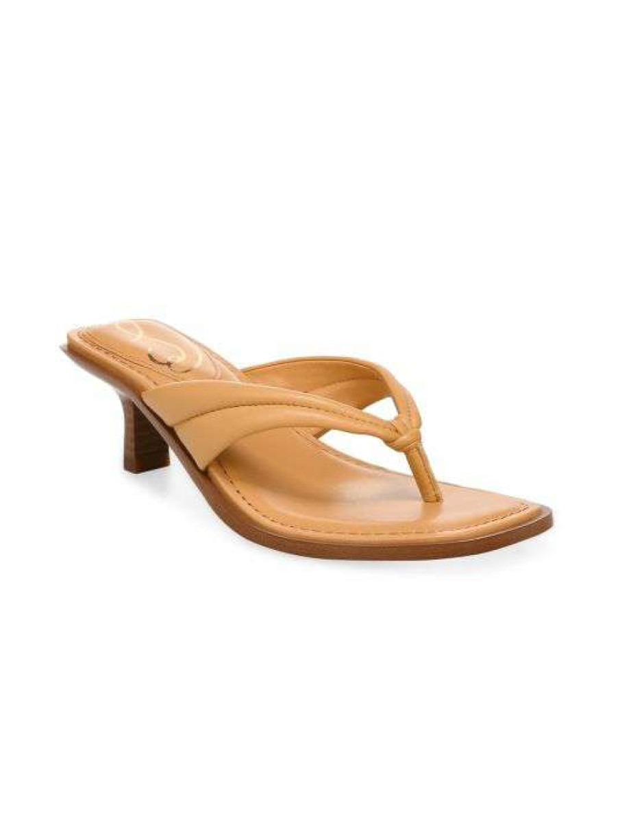 It Girls Closet * | Sam Edelman Daphney Leather Thong Sandals