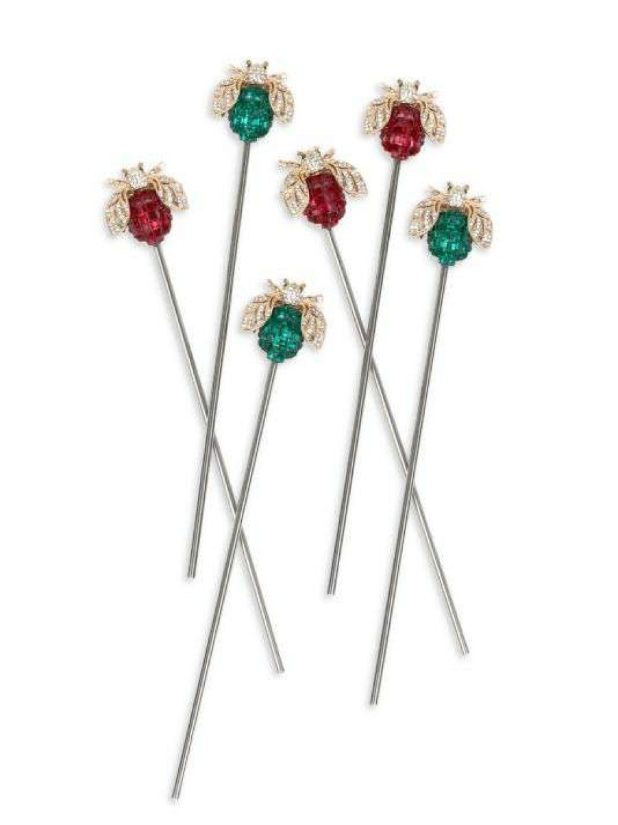 Dining & Entertaining * | Joanna Buchanan Sparkle Bee Swizzle Sticks