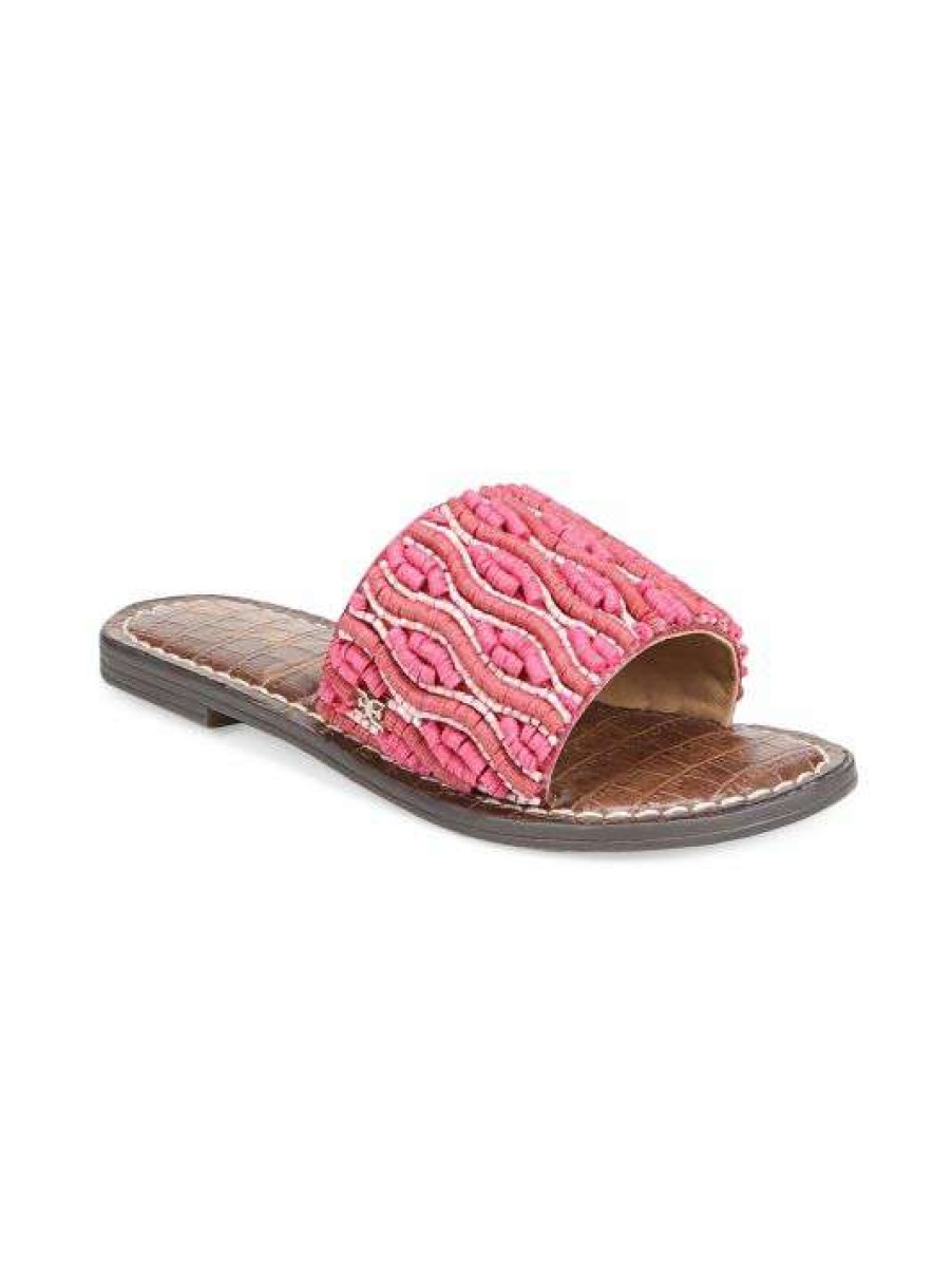 Kids * | Sam Edelman Little Girl'S & Girl'S Gunner Beaded Slides For Kids