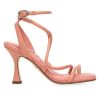 Shoes * | Sam Edelman Maven Leather Strappy Sandals