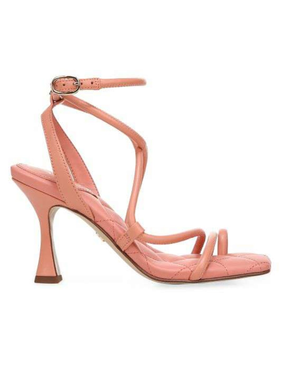 Shoes * | Sam Edelman Maven Leather Strappy Sandals