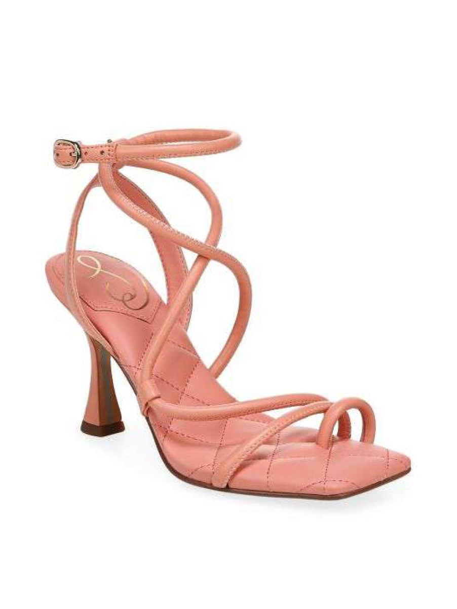 Shoes * | Sam Edelman Maven Leather Strappy Sandals