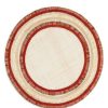 Dining & Entertaining * | Joanna Buchanan Ruffled Stripe 4-Piece Straw Placemat Set