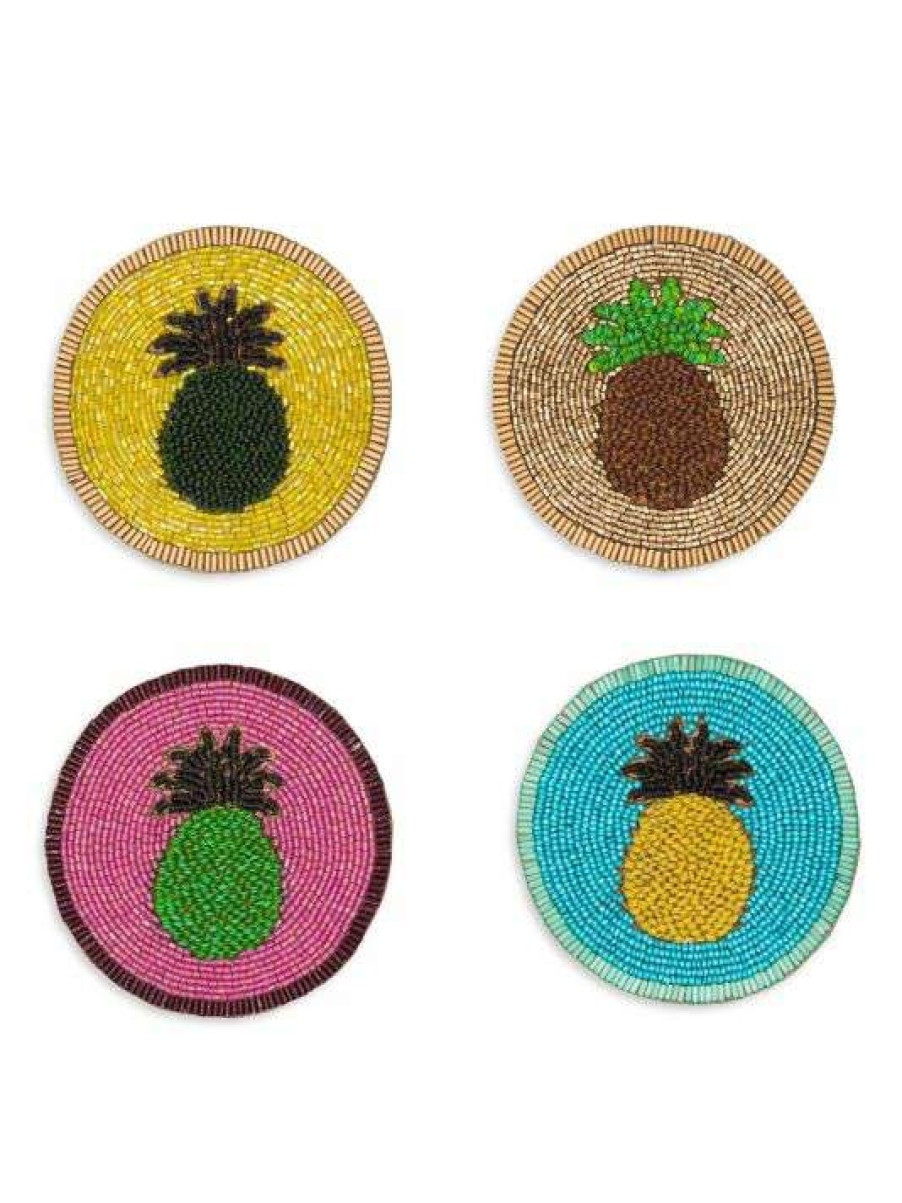 Dining & Entertaining * | Joanna Buchanan Pineapple 4-Piece Coaster Set