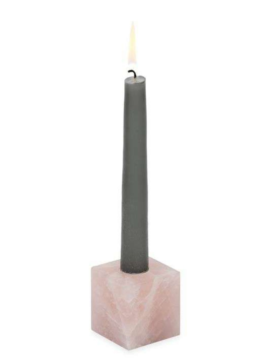 Home Decor * | Joanna Buchanan Rose Quartz Candlestick Cube