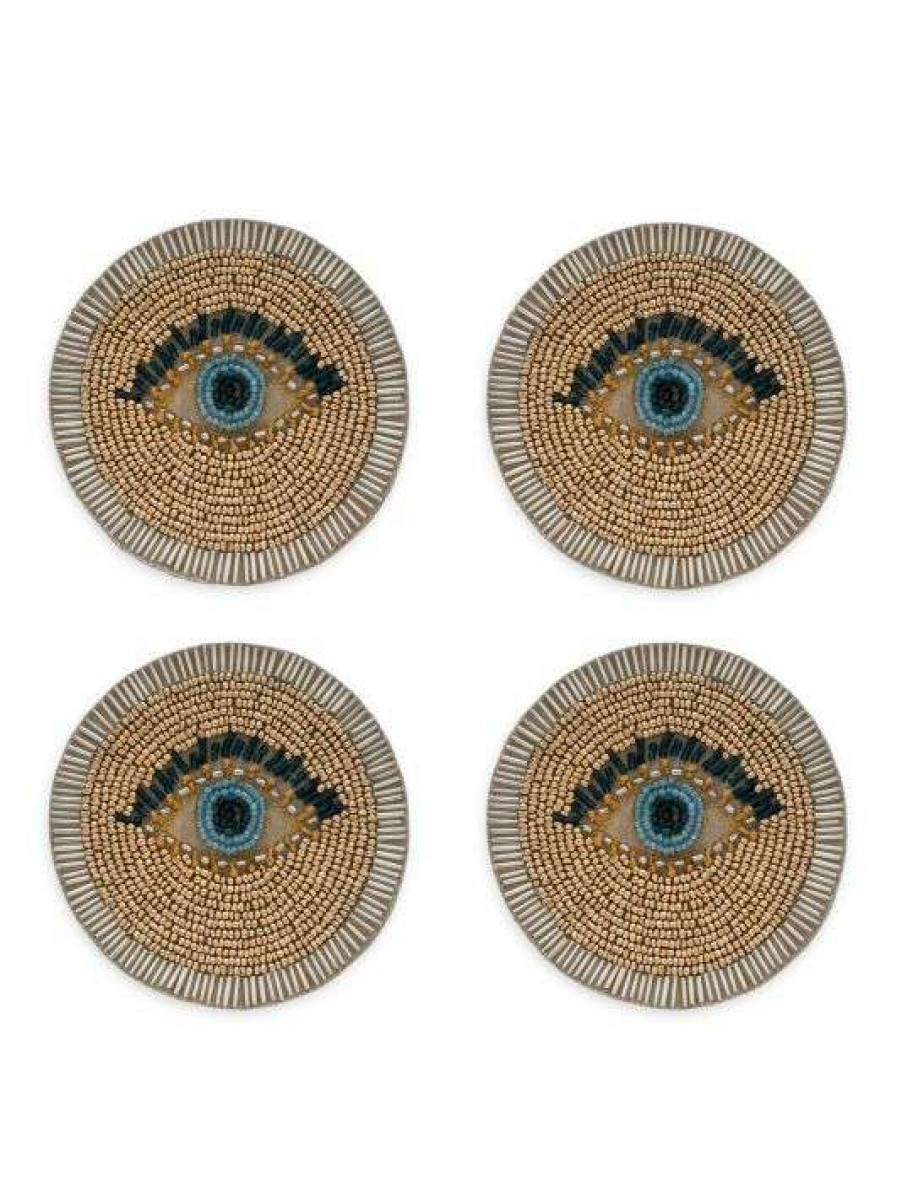 Dining & Entertaining * | Joanna Buchanan Evil Eye 4-Piece Coaster Set