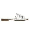 Shoes * | Sam Edelman Bay Metallic Leather Slides