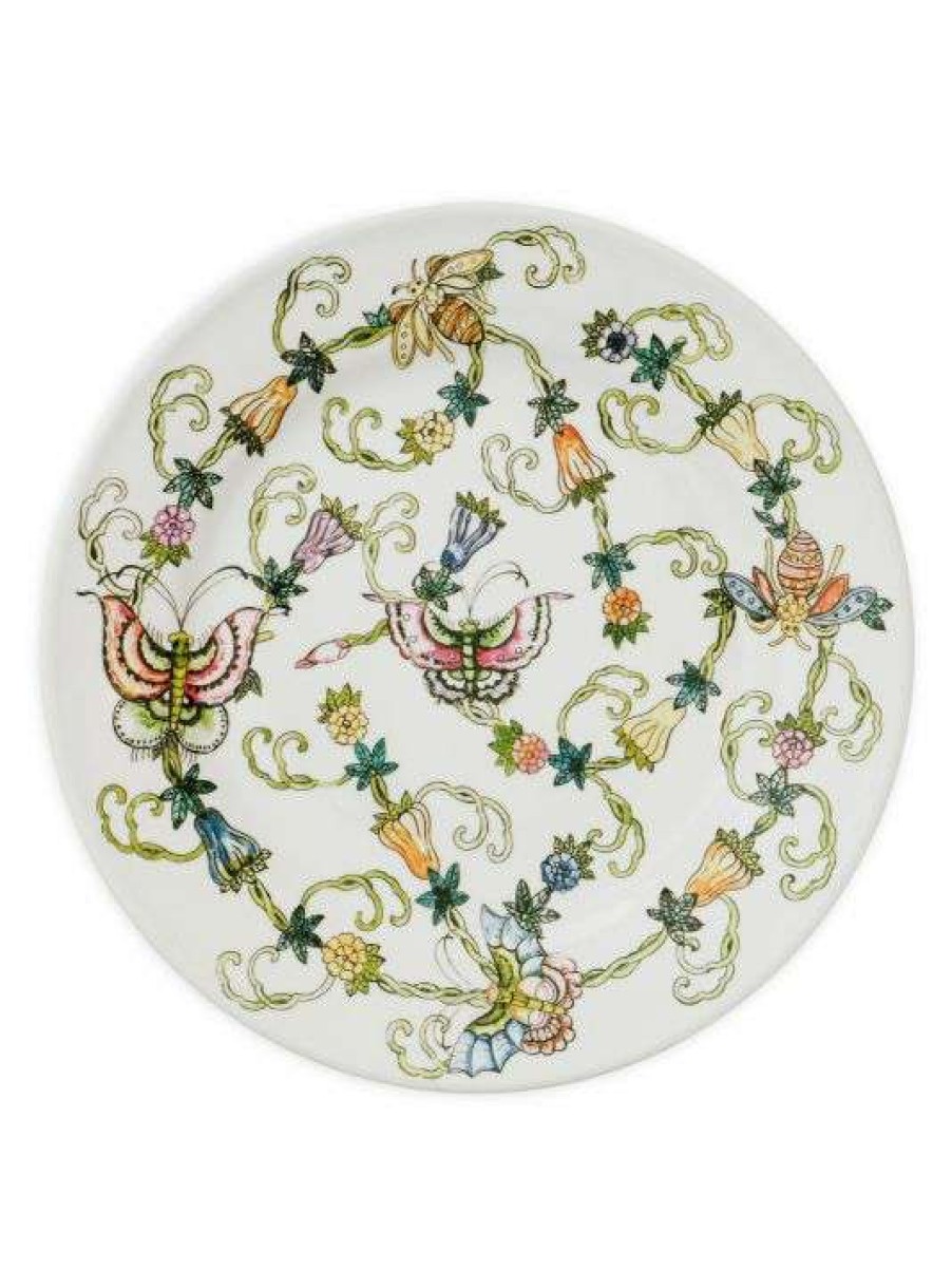 Dining & Entertaining * | Joanna Buchanan Butterfly & Bees Dinner Plates, Set Of 4