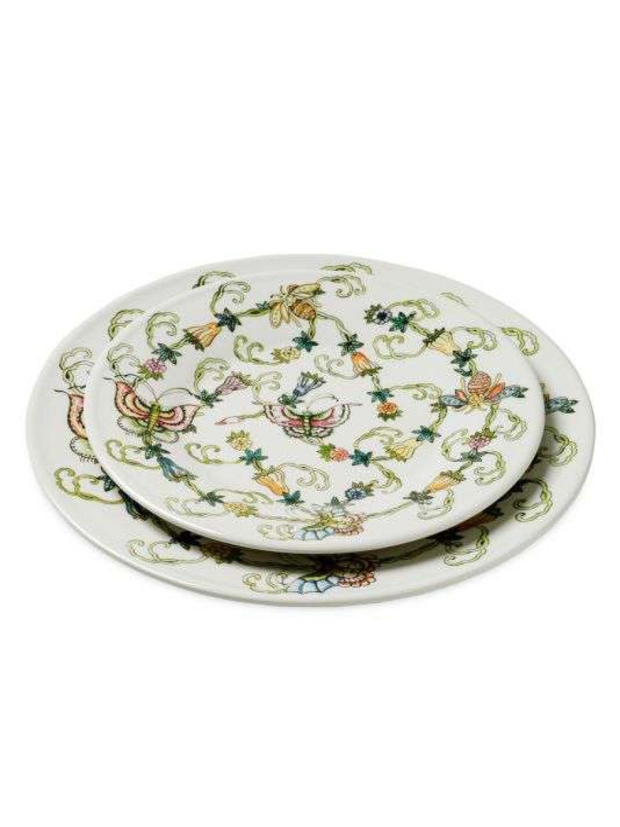 Dining & Entertaining * | Joanna Buchanan Butterfly & Bees Dinner Plates, Set Of 4