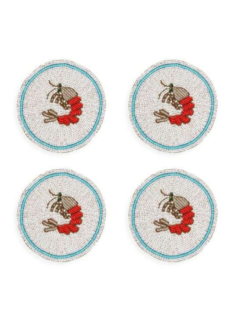 Dining & Entertaining * | Joanna Buchanan Shrimp Coasters 4-Piece Set