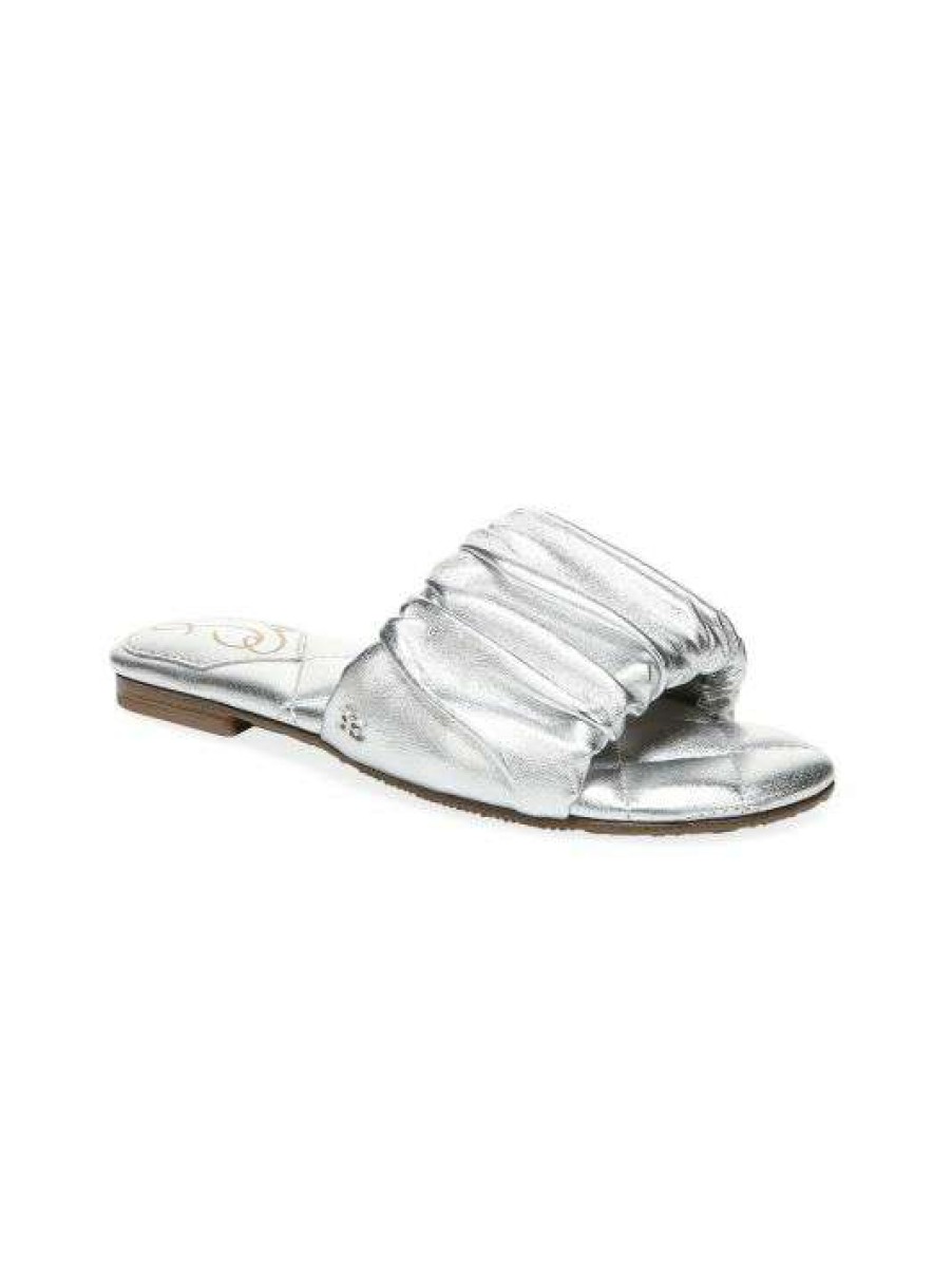 Shoes * | Sam Edelman Little Girl'S & Girl'S Briar Mini Faux Leather Slides For Kids