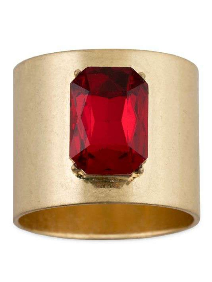 Dining & Entertaining * | Joanna Buchanan Ruby Napkin Rings 2-Piece Set