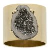 Dining & Entertaining * | Joanna Buchanan Druzy Napkin Rings 2-Piece Set