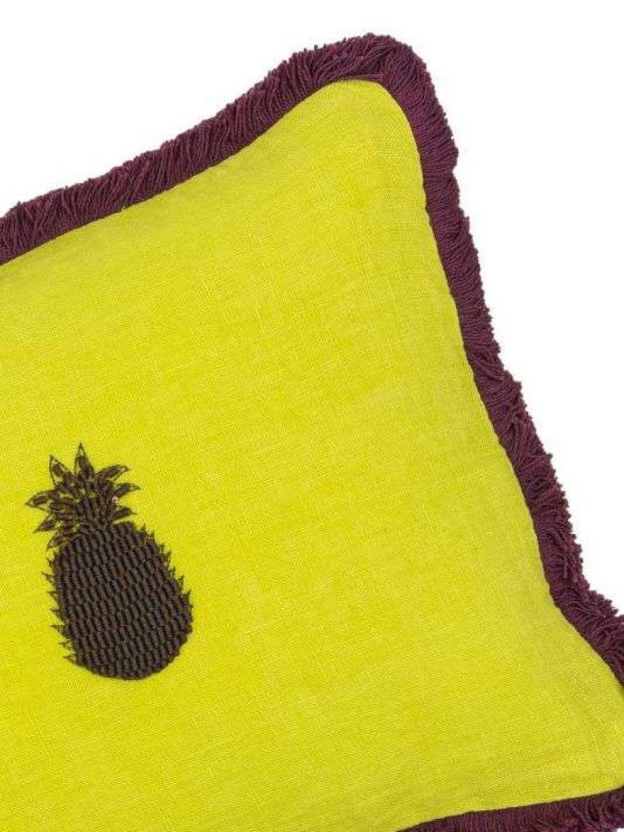 Home Decor * | Joanna Buchanan Citrine Pineapple Pillow