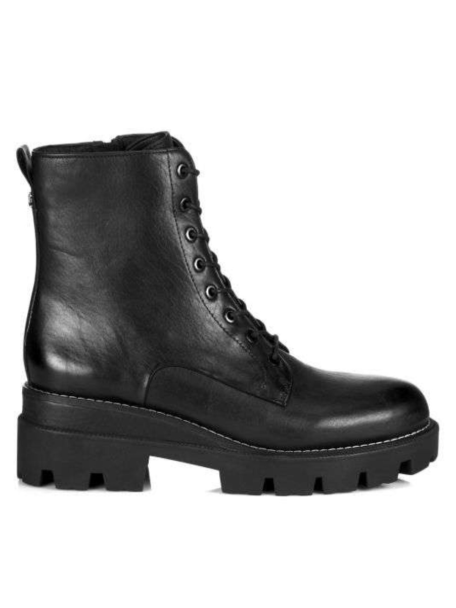 Shoes * | Sam Edelman Garret Leather Combat Boots