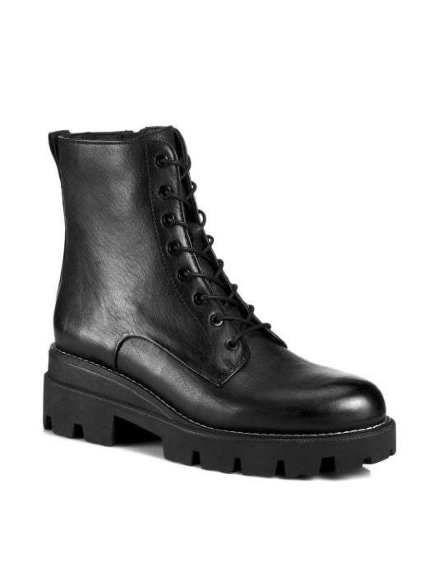 Shoes * | Sam Edelman Garret Leather Combat Boots